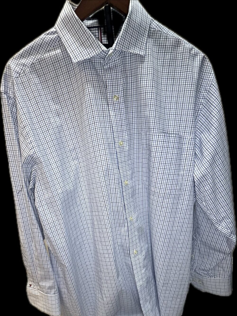 Tommy Hilfiger Regular Fit Long Sleeve Dress Shirt Men's Size 16-16.5 - 32/33